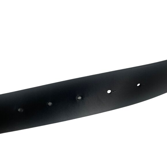 Banana Republic Leather Belt Mens Black Silver Buckle 36" - Picture 5 of 8